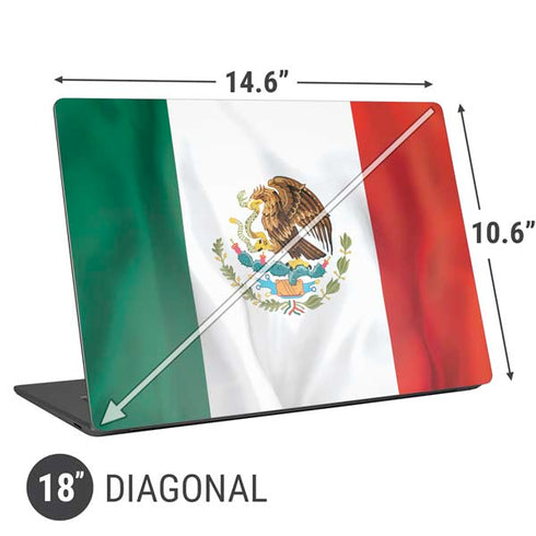 Mexico Flag Universal Laptop 18in (14.6 x 10.6in) Skin